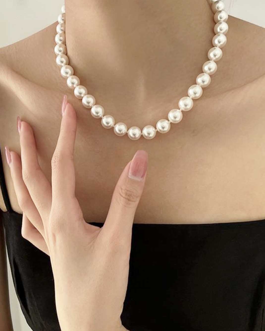 Silver Pearl Necklace | Sterling Silver