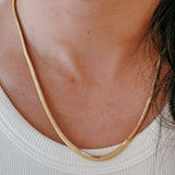 Statement Herringbone Necklace