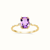 Amethyst and Diamond Ring