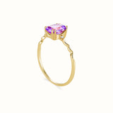 Amethyst and Diamond Ring