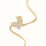 10k Gold Butterfly Necklace - miwanna