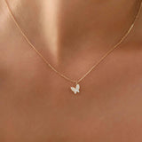 10k Gold Butterfly Necklace - Miwanna