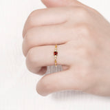 Garnet Diamond ring - Miwanna
