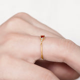 Garnet Diamond ring - Miwanna