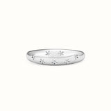 Angels Moissanite Dome Ring White Gold