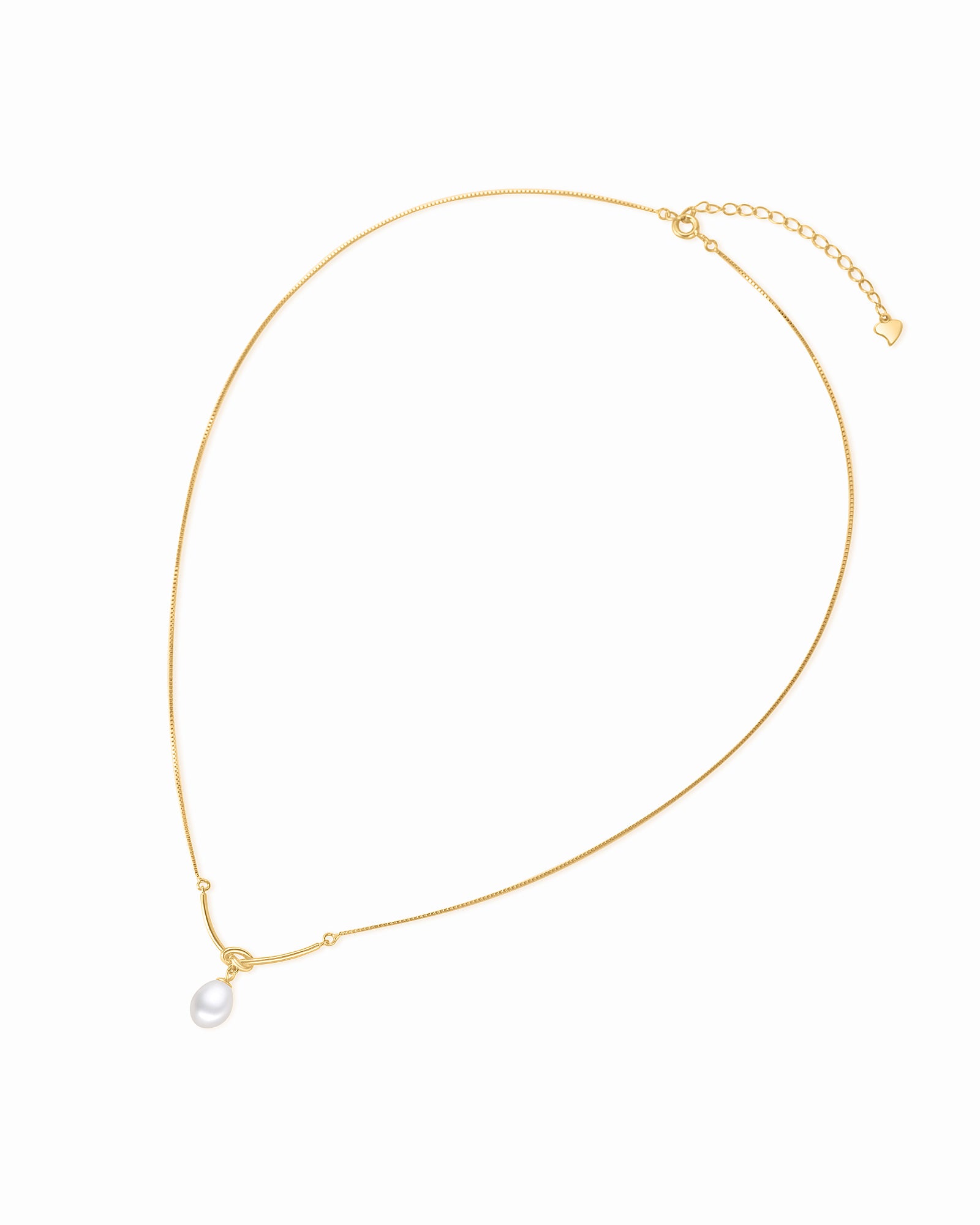 Gold Pearl Pendant Necklace - Miwanna