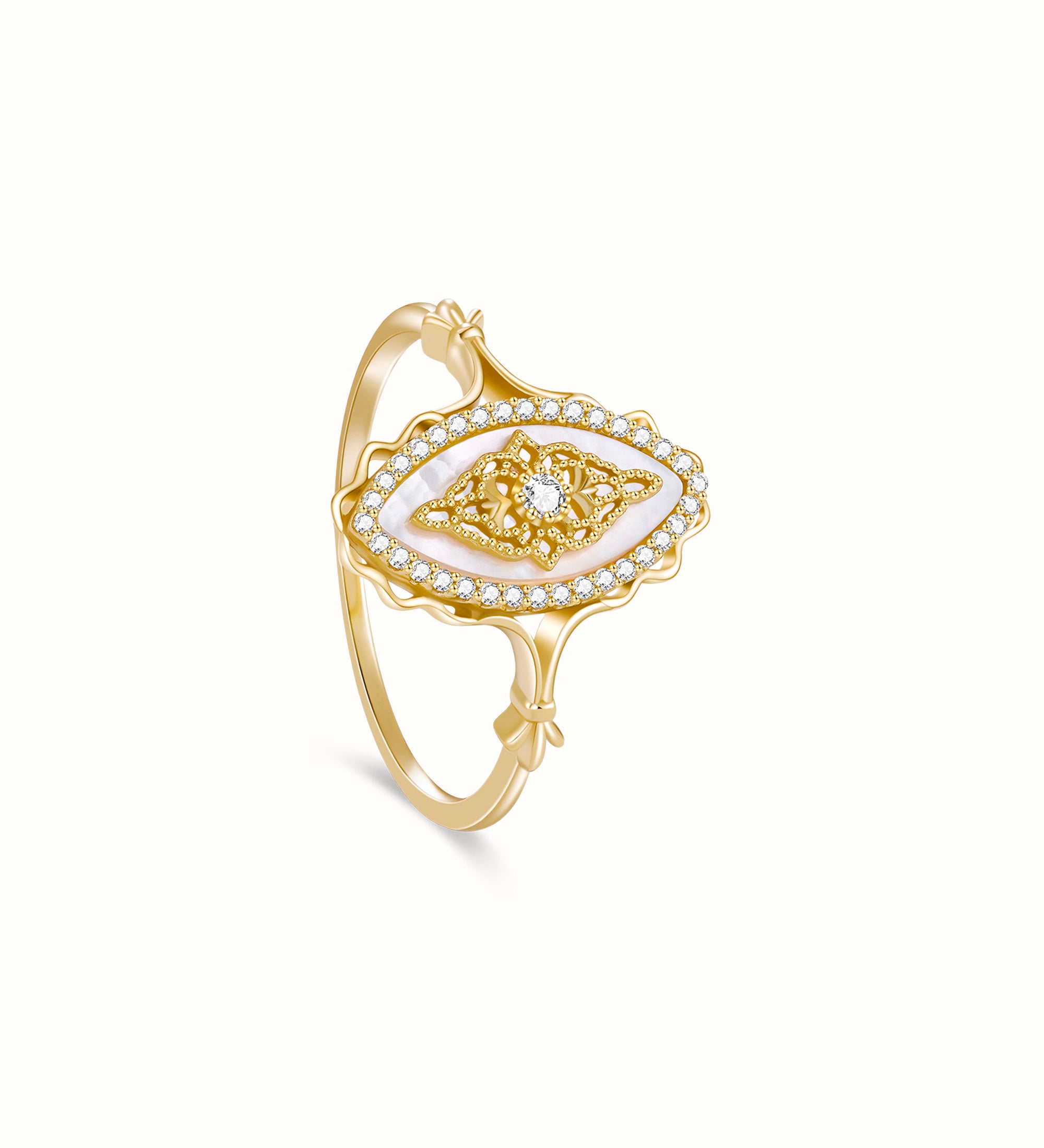 Mother of Pearl Ring Vintage- Miwanna