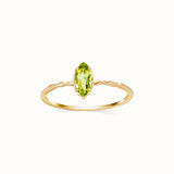 Peridot Ring Gold - Miwanna