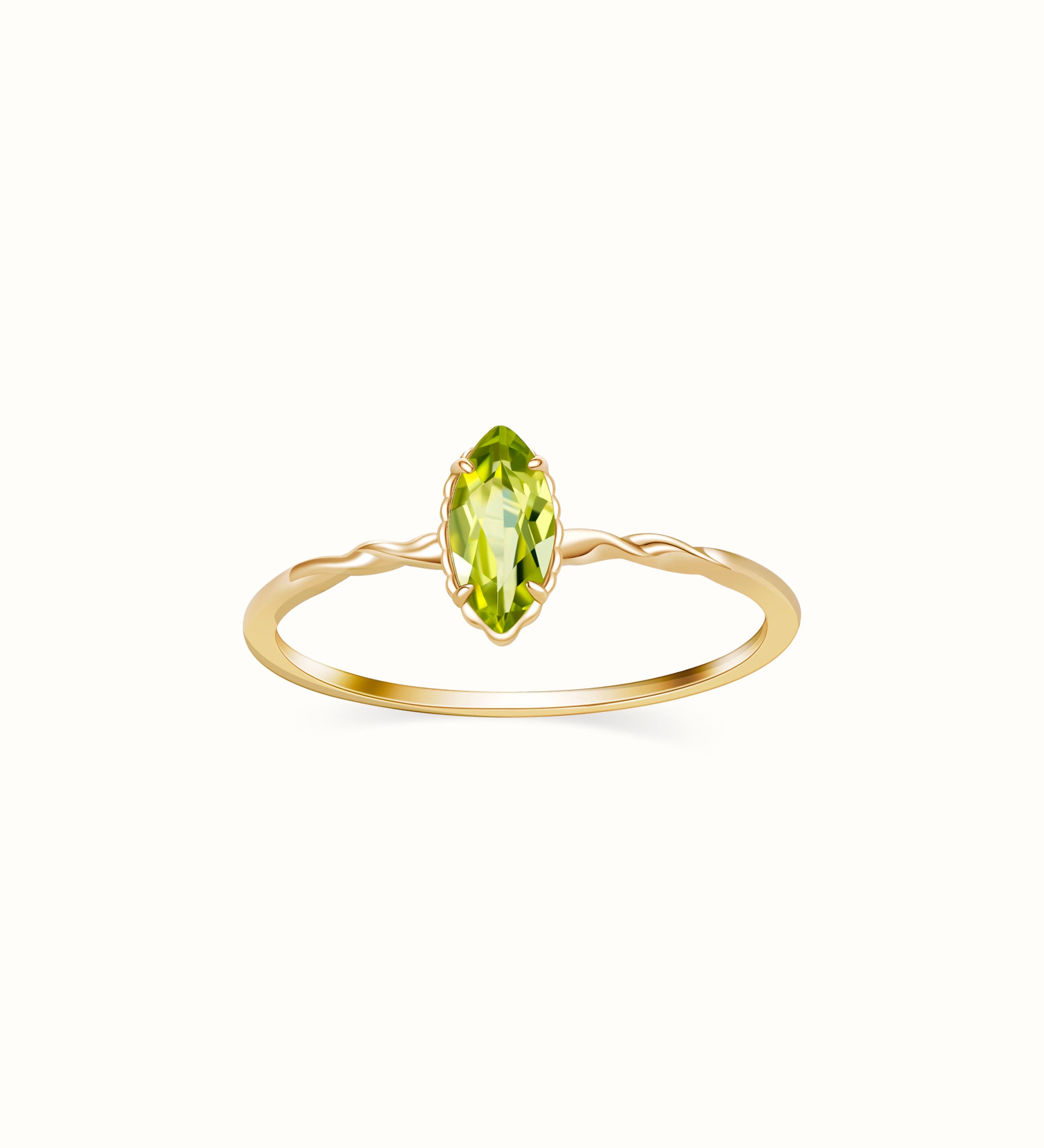 Peridot Ring Gold - Miwanna