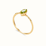Peridot Ring Gold - Miwanna