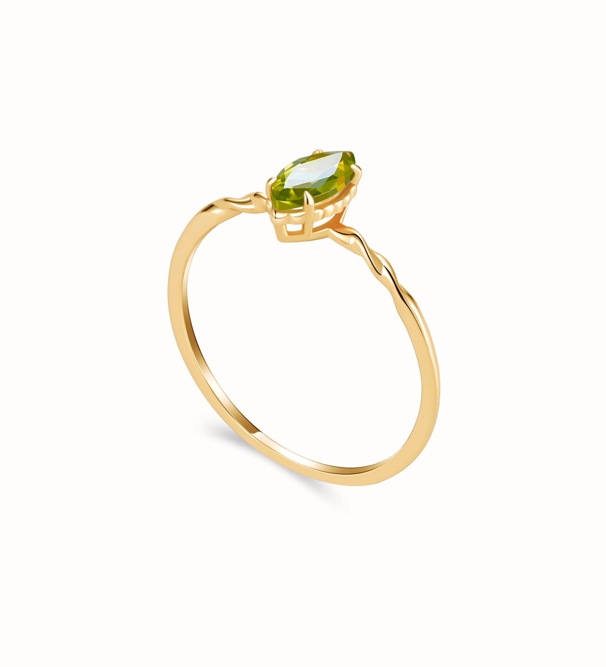 Peridot Ring Gold - Miwanna