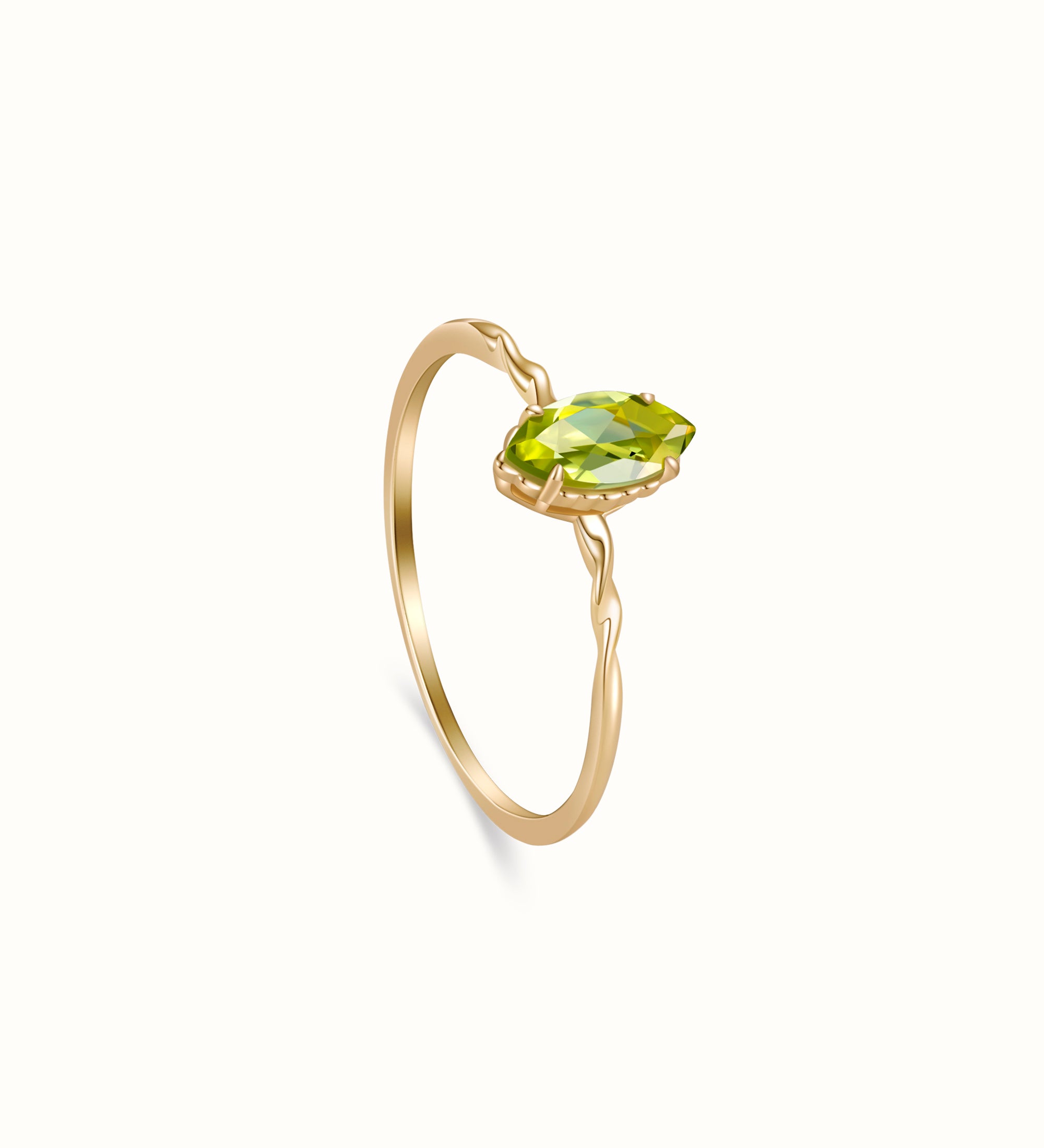Peridot Ring Gold - Miwanna