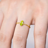 Peridot Ring Gold - Miwanna