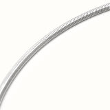 Statement Herringbone Necklace Silver