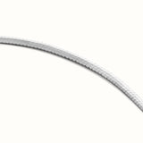 Mini Herringbone Necklace Silver