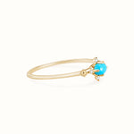 Gold Turquoise Ring - Miwanna 