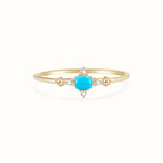 Gold Turquoise Ring - Miwanna 