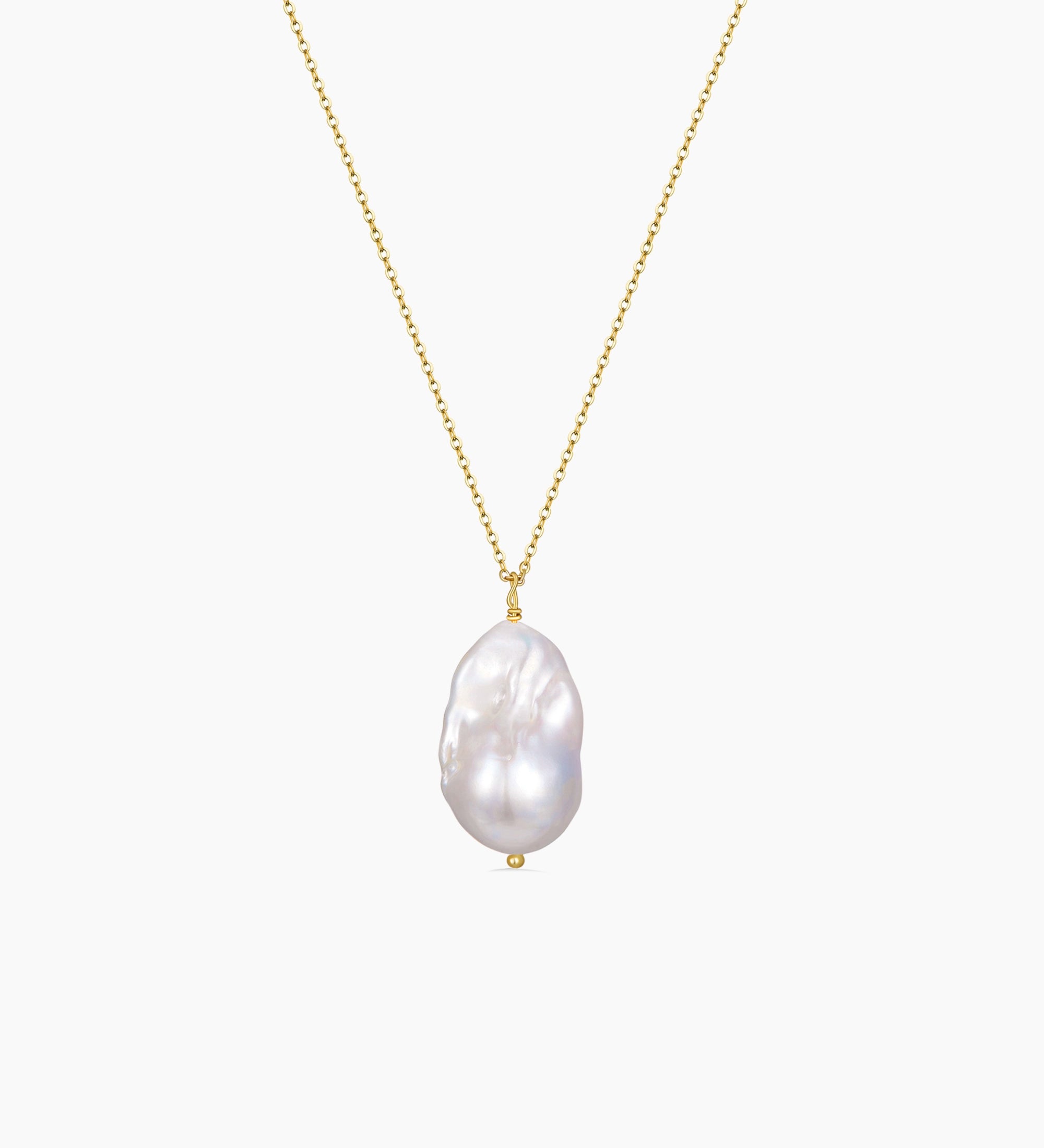 Baroque Pearl Pendant Necklace - Miwanna