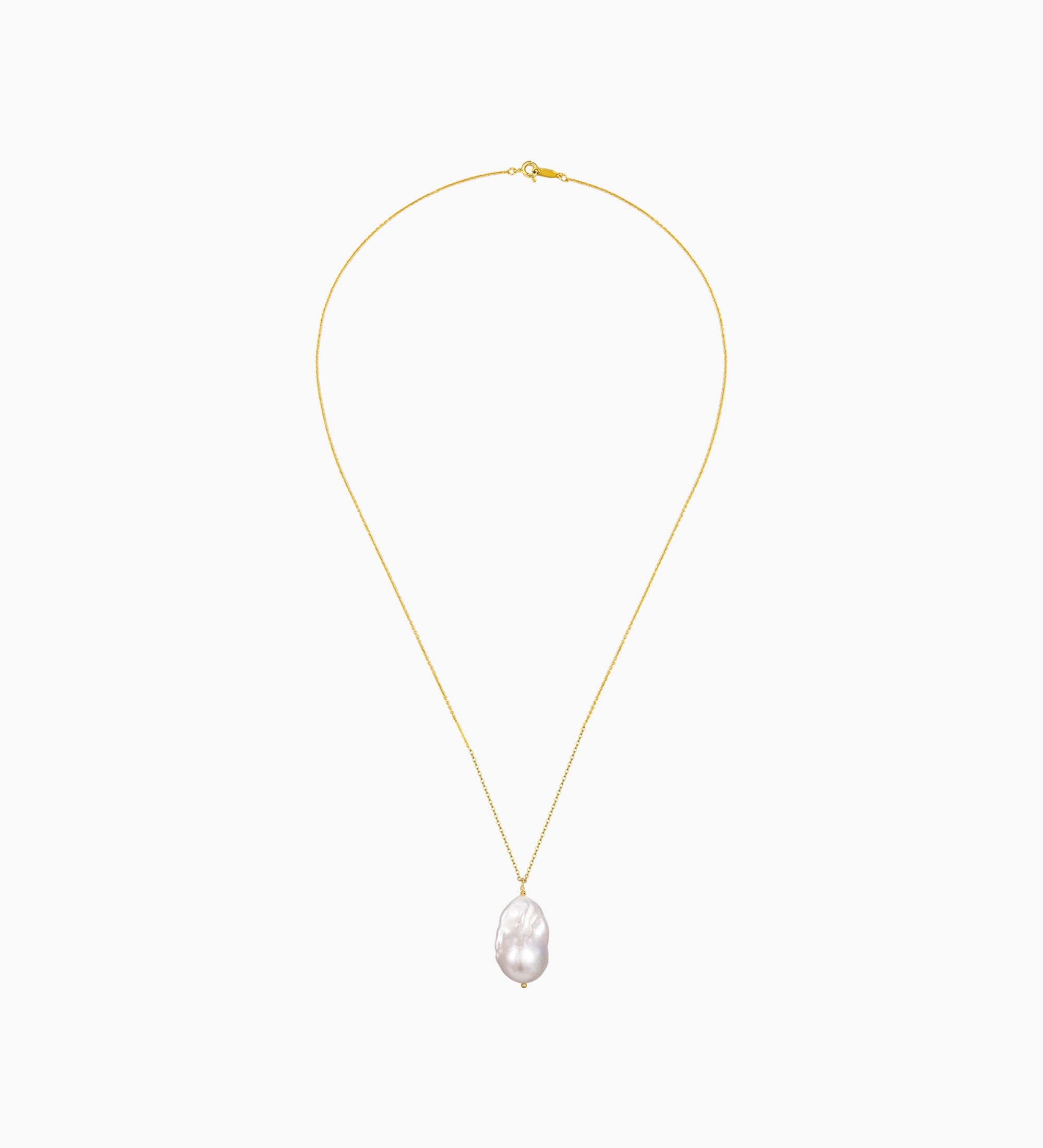 Baroque Pearl Pendant Necklace - miwanna