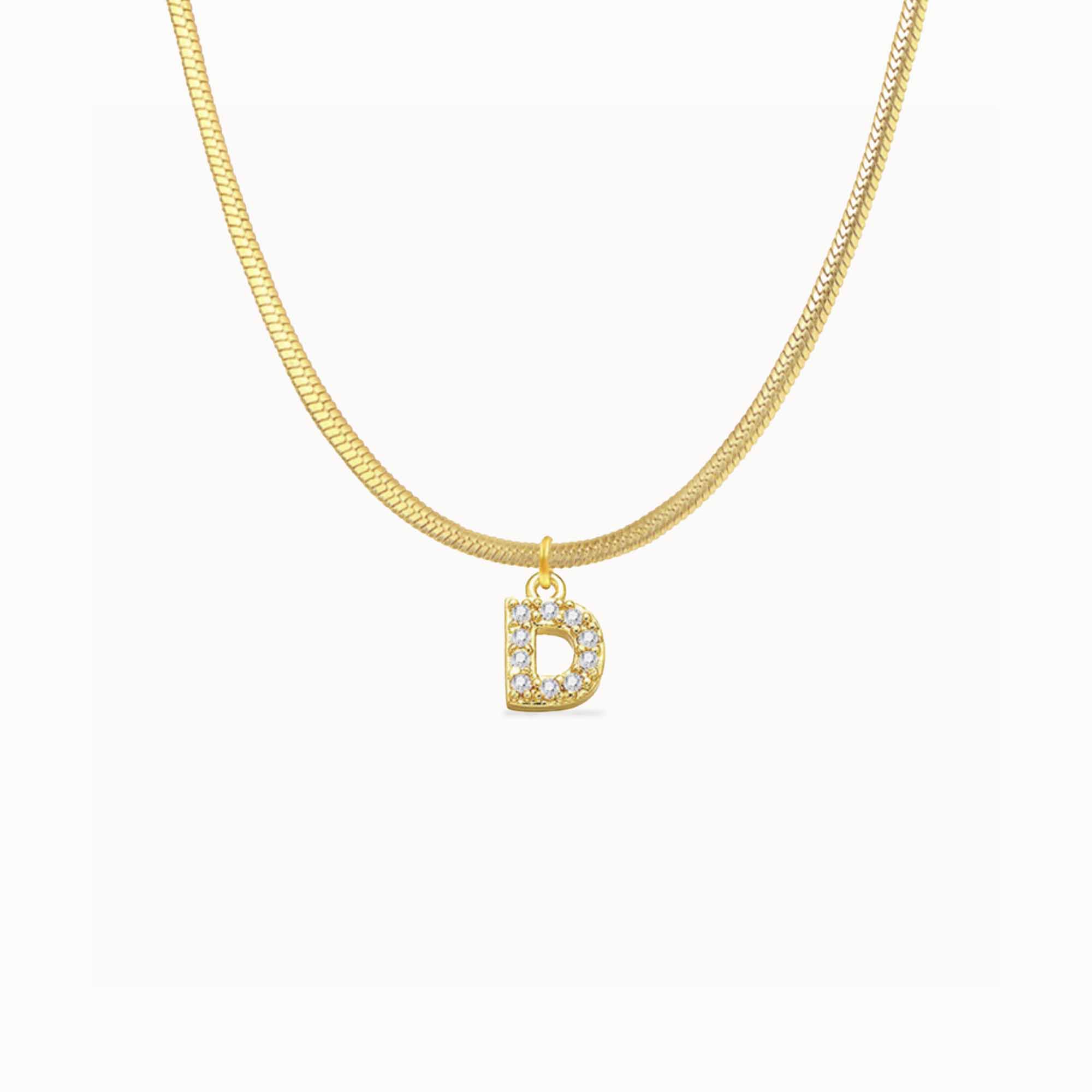 Letter M Necklace - Miwanna