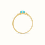 Gold Turquoise Ring - Miwanna 