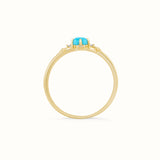 Gold Turquoise Ring - Miwanna 