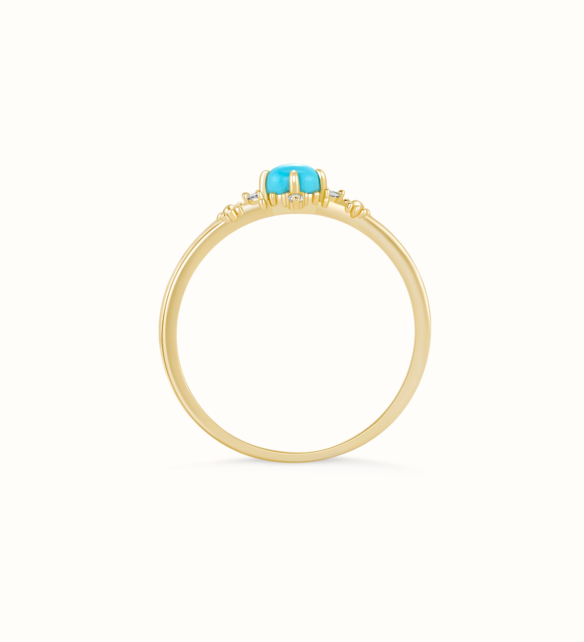 Gold Turquoise Ring - Miwanna 