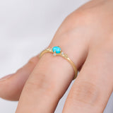 Gold Turquoise Ring