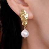 Baroque Pearl Drop Studs