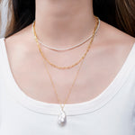 Baroque Pearl Pendant Necklace - miwanna