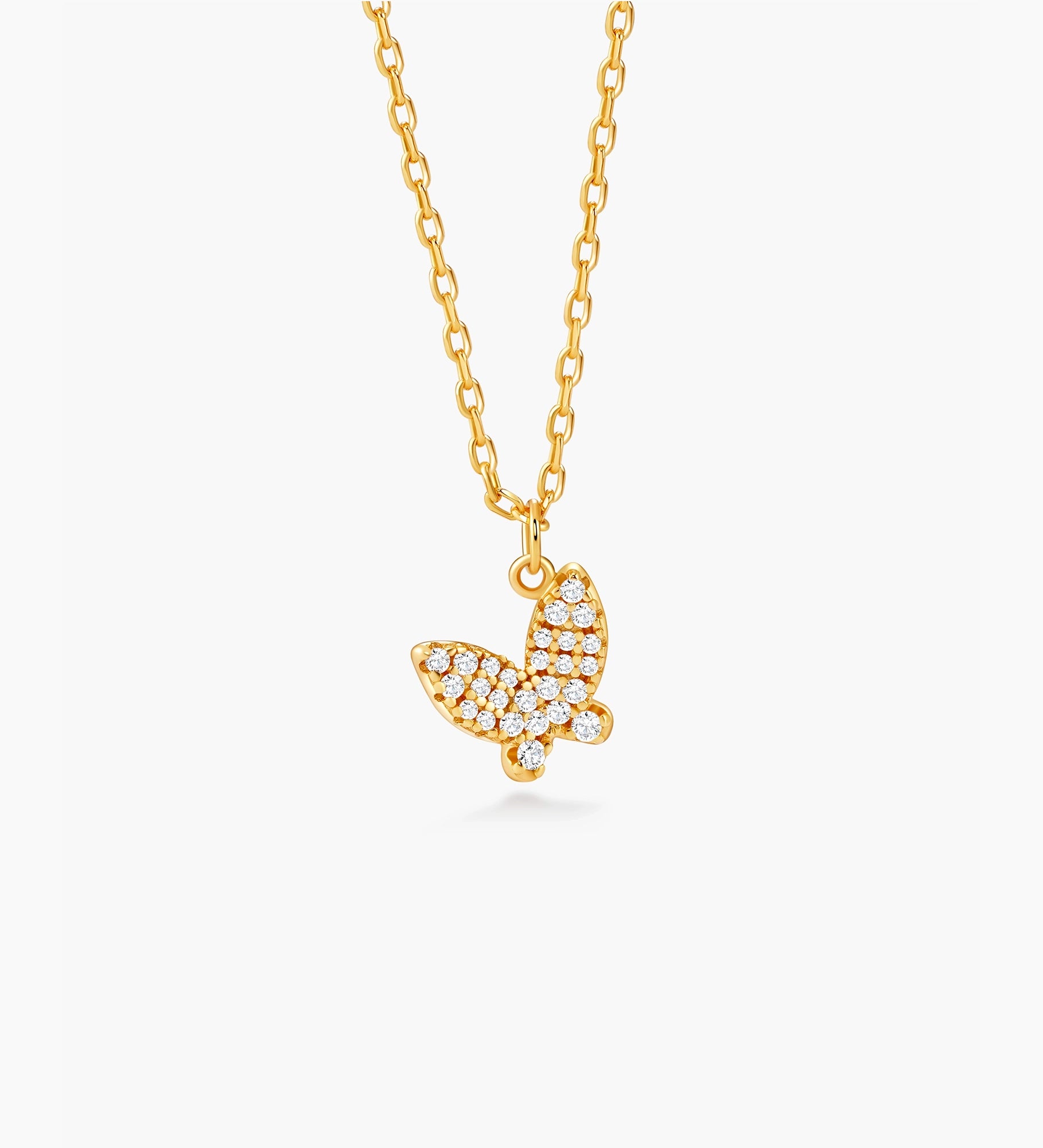 14k Gold Butterfly Necklace - Miwanna