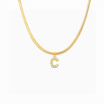 Letter M Necklace - Miwanna