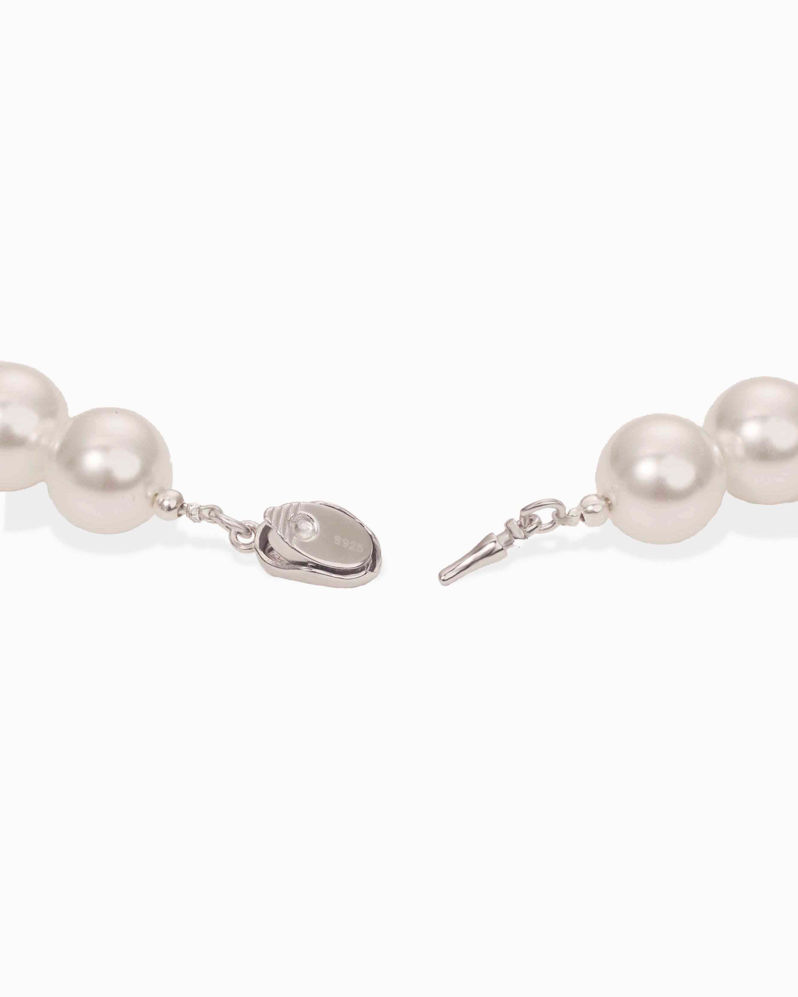 Silver Pearl Necklace | Sterling Silver 