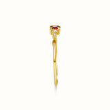 Garnet Diamond ring - Miwanna