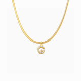 Letter M Necklace - Miwanna