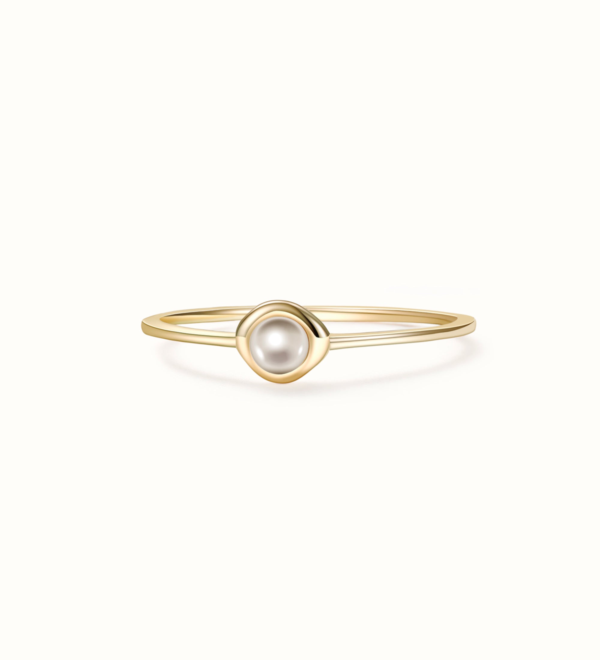 Luna Pearl Ring Miwanna Jewelry