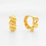 Croissant Gold Hoops - Miwanna