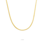 Gold Herringbone Necklace 1.8mm - Miwanna