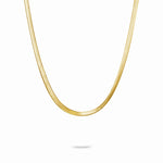 Gold Herringbone Necklace - Miwanna