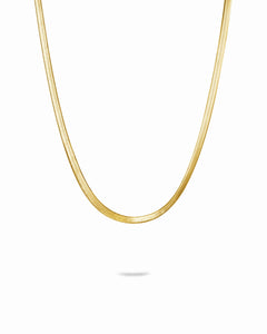 Gold Herringbone Necklace - Miwanna