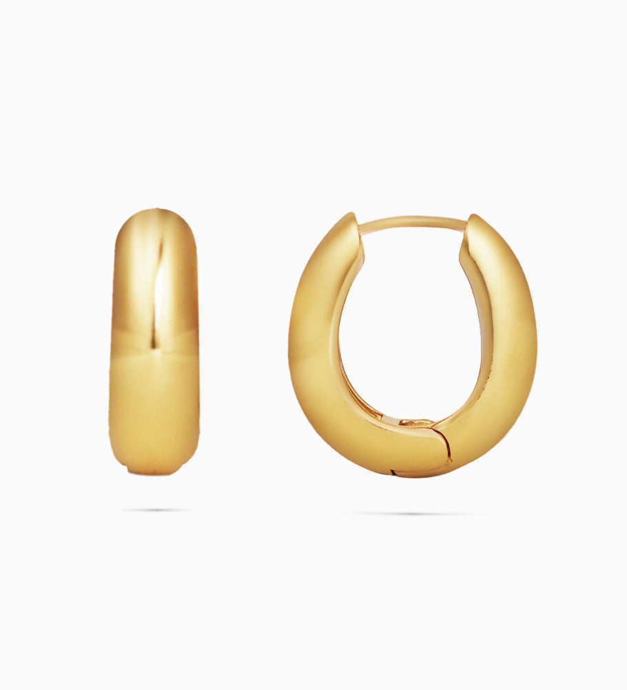 Medium Gold Hoop Earrings