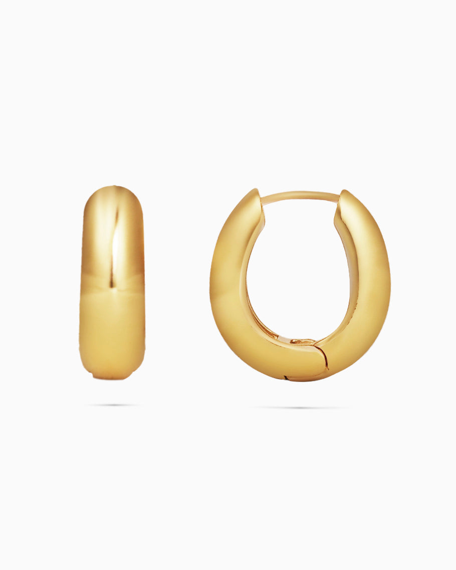 Medium Gold Hoop Earrings