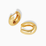 Medium Gold Hoop Earrings - Miwanna