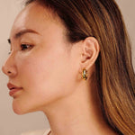 Medium Gold Hoop Earrings - Miwanna