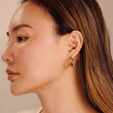 Medium Gold Hoop Earrings - Miwanna