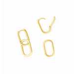 Double Gold Hoop Earrings - Miwanna