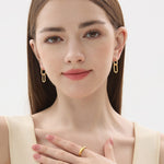 Double Gold Hoop Earrings - Miwanna