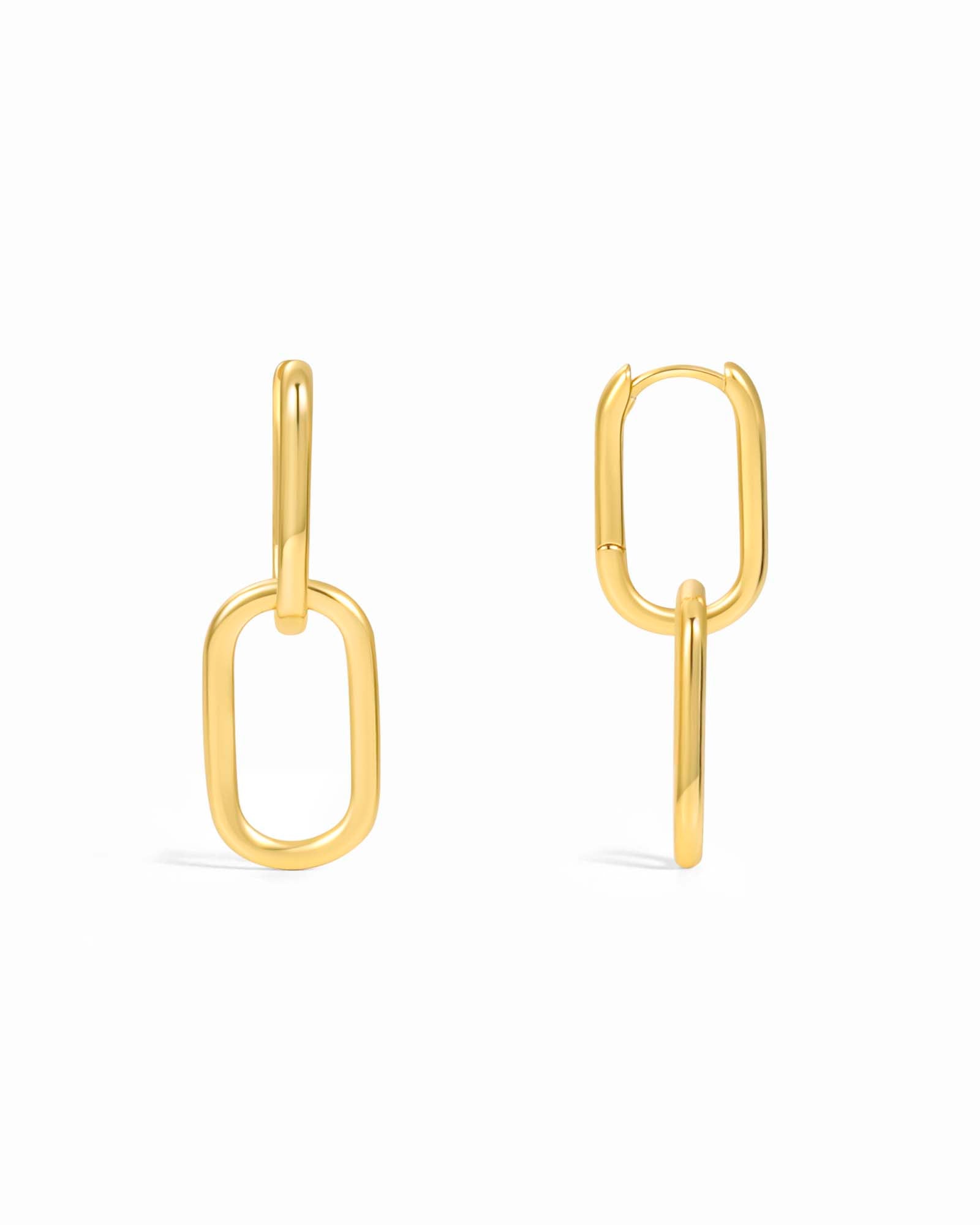 Double Gold Hoop Earrings - Miwanna