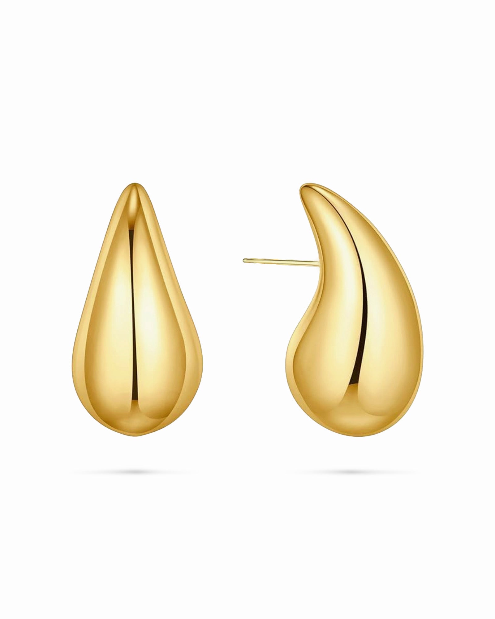 Gold Teardrop Earrings - Miwanna