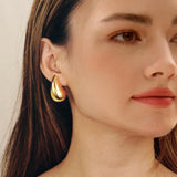 Gold Teardrop Earrings - Miwanna